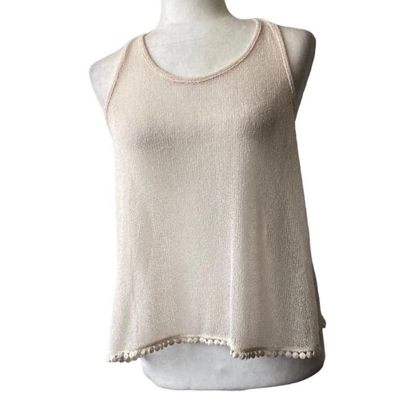 Paper Crane Womens Cream Tank Top - Picture 1 of 15